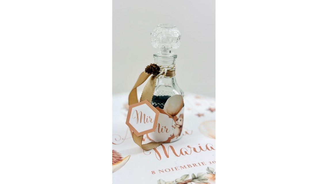 Trusou botez fetita Arici Pogonici cu flori de toamna 11